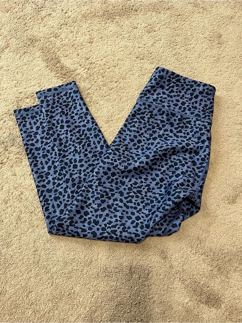 CALIA by Carrie Underwood Blue and Black Leopard Print Leggings